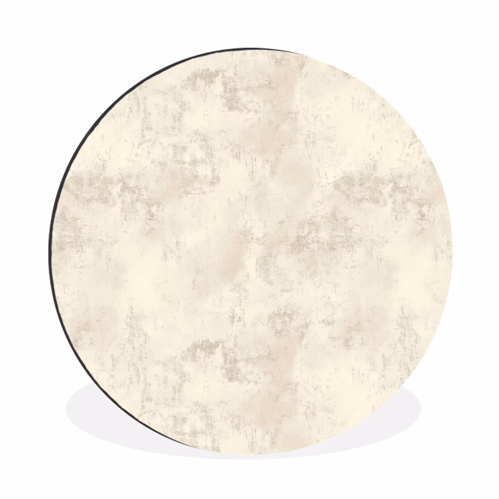 Wandcirkel - Aluminium - Patroon - Organisch - Beige — 1