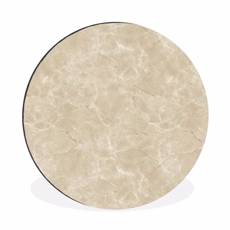Wandcirkel - Aluminium - Lichtbeige - Marmer - Diffusie adering — 1