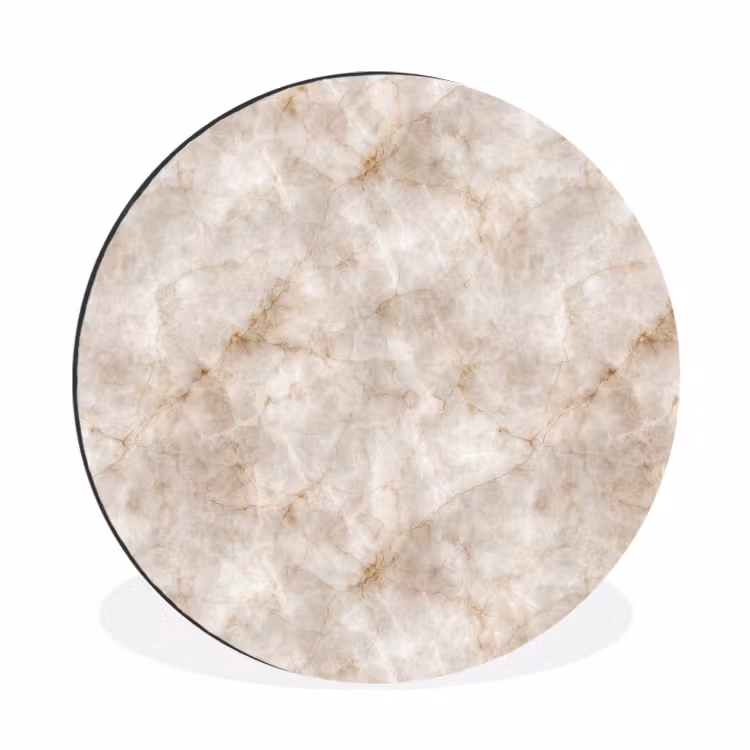 Wandcirkel - Aluminium - Marmer - Patroon - Klassiek — 1