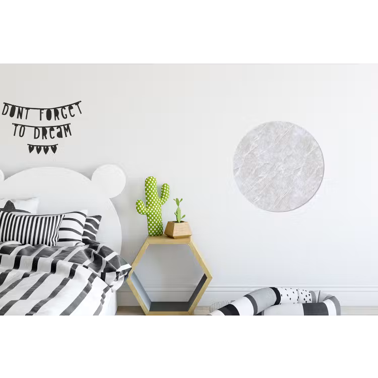 Wandcirkel - Aluminium - Oppervlakte - Textuur - Grijs — 5