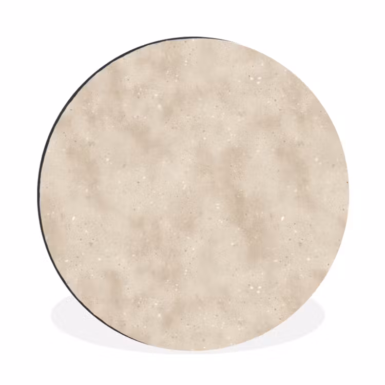 Wandcirkel - Aluminium - Structuur - Spikkels - Beige — 1