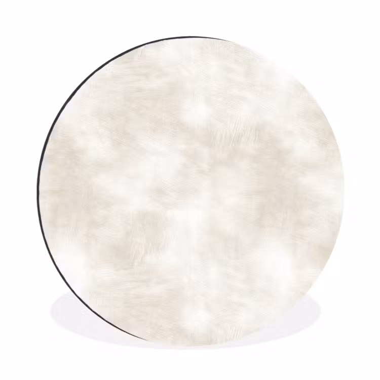Wandcirkel - Aluminium - Subtiel - Structuur - Beige — 1