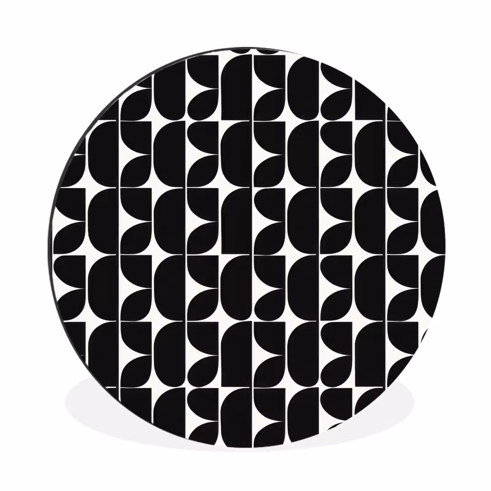 Wandcirkel - Aluminium - Modern - Geometrisch - Zwart — 1