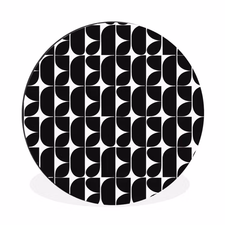 Wandcirkel - Aluminium - Modern - Geometrisch - Zwart — 1