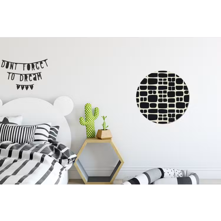 Wandcirkel - Aluminium - Modern - Organisch - Zwart — 5