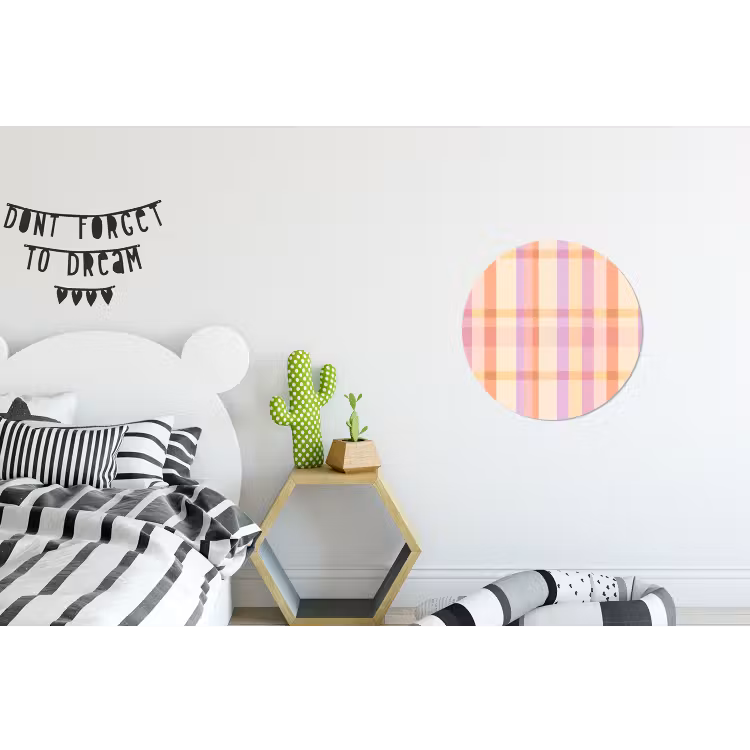Wandcirkel - Aluminium - Pastel - uitpatroon - Geometrisch — 5