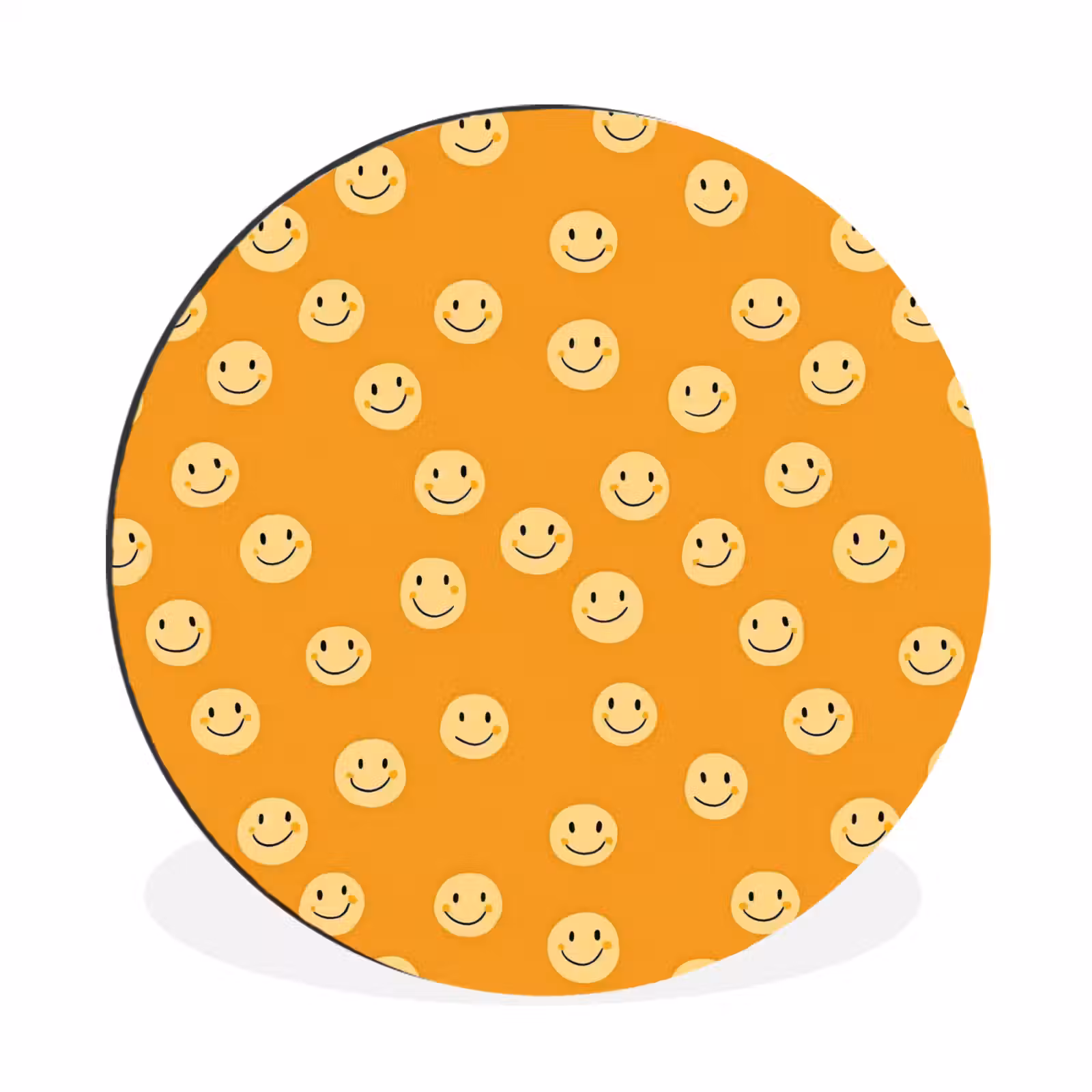 Wandcirkel - Aluminium - Smileys - Retro - Heel — 1
