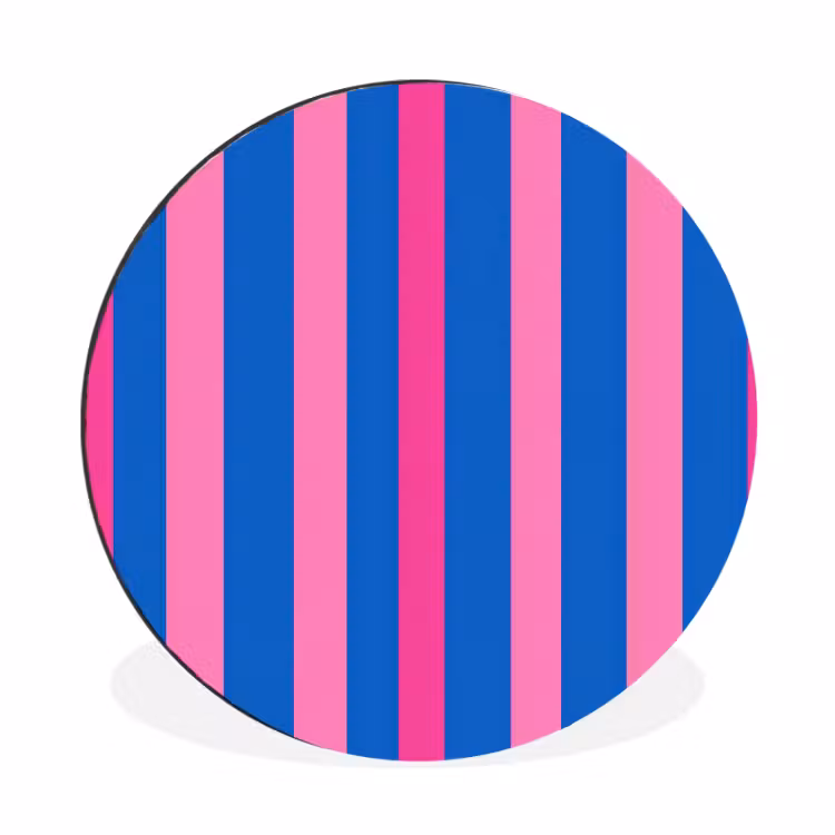 Wandcirkel - Aluminium - Modern - Optisch - Roze — 1