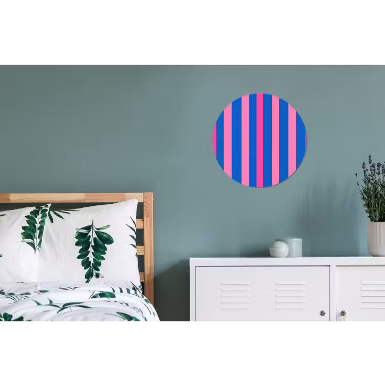 Wandcirkel - Aluminium - Modern - Optisch - Roze — 4