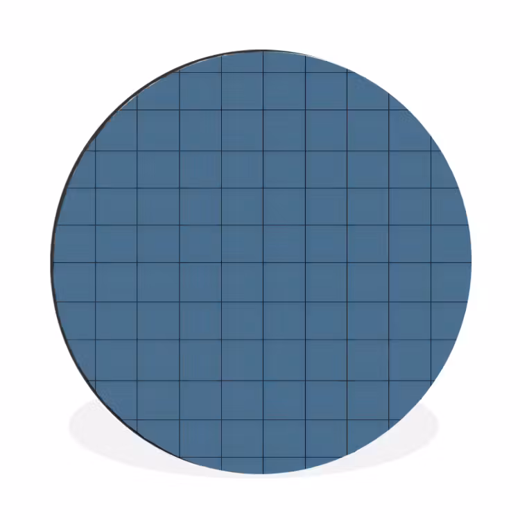 Wandcirkel - Aluminium - Ruiten - Geometrisch - Blauw — 1