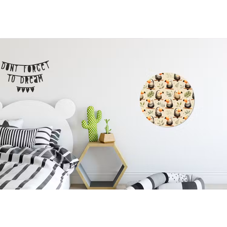 Wandcirkel - Aluminium - Toekans - Exotisch - Kleurrijk — 5