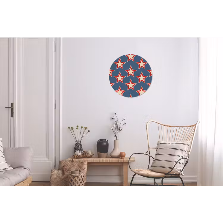 Wandcirkel - Aluminium - Ster - Klassiek - Blauw — 2