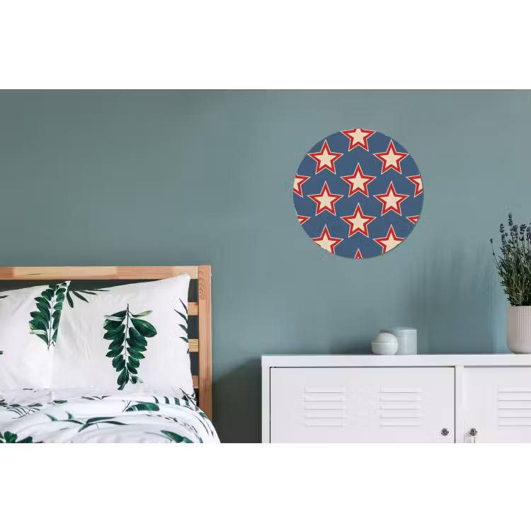 Wandcirkel - Aluminium - Ster - Klassiek - Blauw — 4