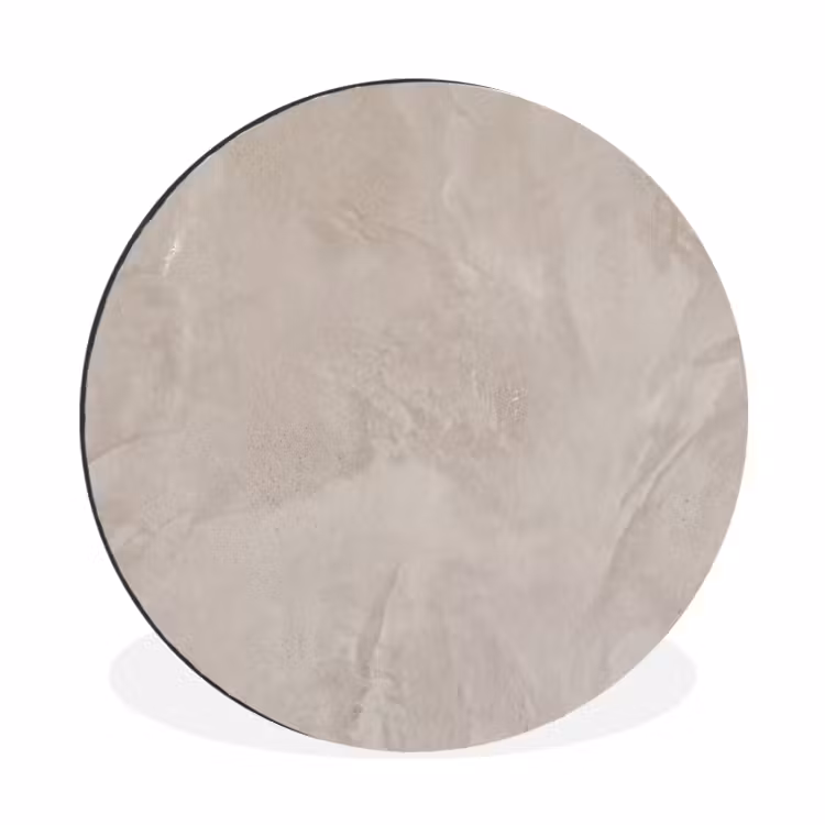 Wandcirkel - Aluminium - Textuur - Wand - Modern - Beige - Abstract — 1