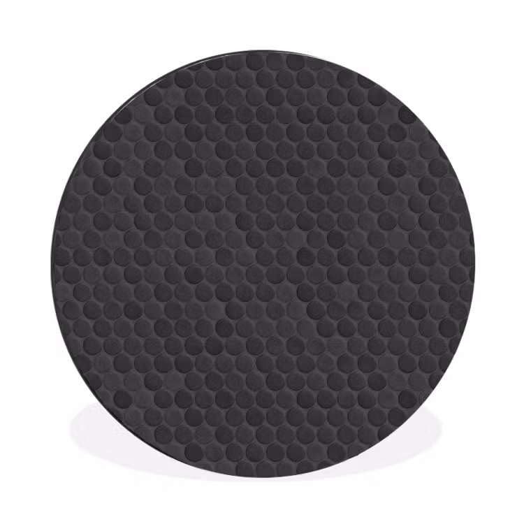 Wandcirkel - Aluminium - Penny - Mozaïek - Donkergrijs — 1
