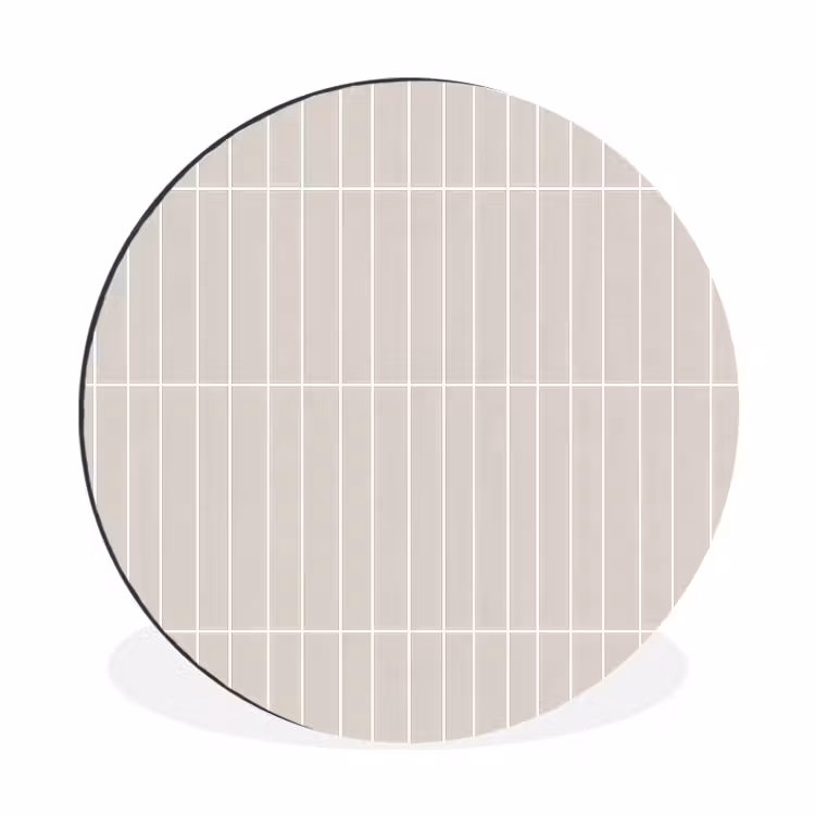 Wandcirkel - Aluminium - Patroon - Tegels - Zand — 1