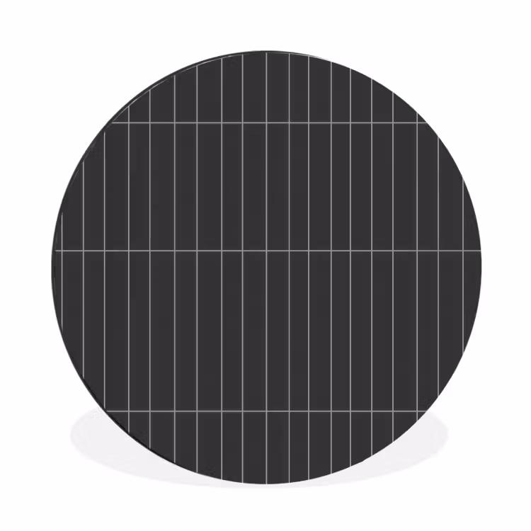 Wandcirkel - Aluminium - Verticaal - Wandtegel - Donkergrijs — 1