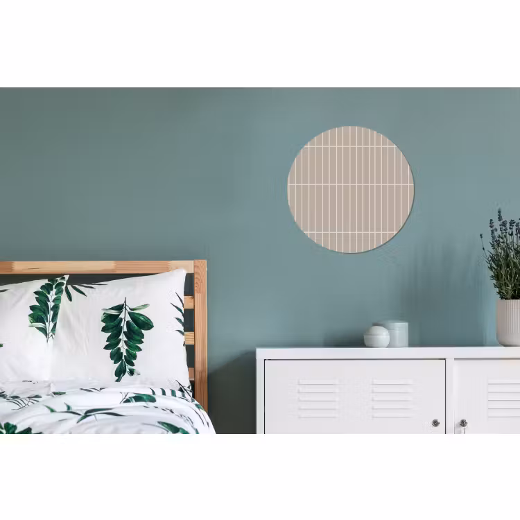 Wandcirkel - Aluminium - Verticaal - Wandtegel - Licht Beige — 4