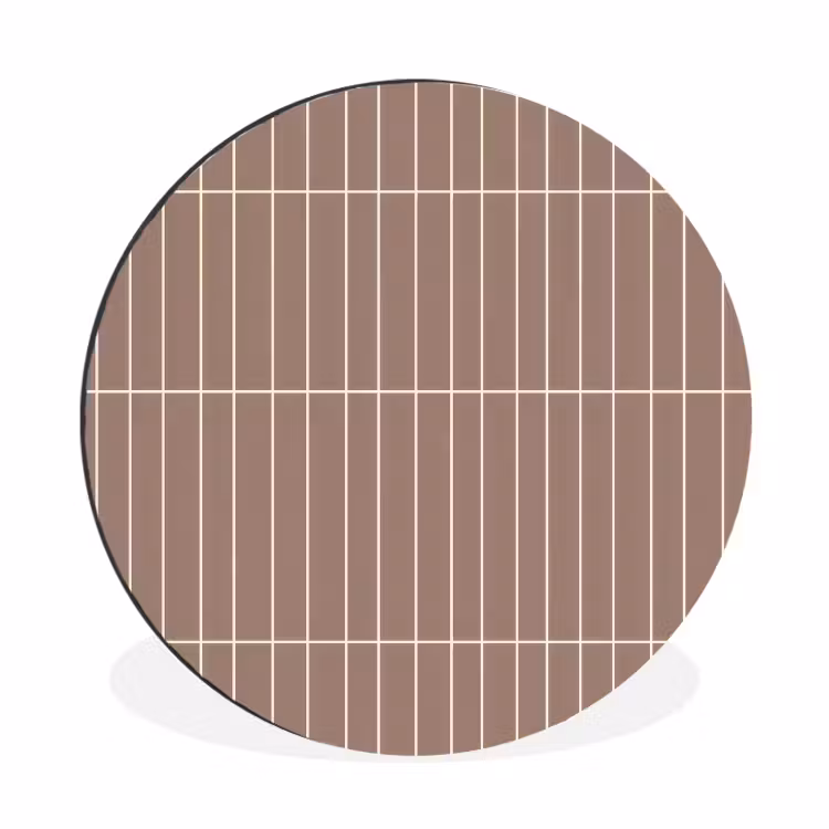 Wandcirkel - Aluminium - Verticaal - Wandtegel - Terracotta — 1