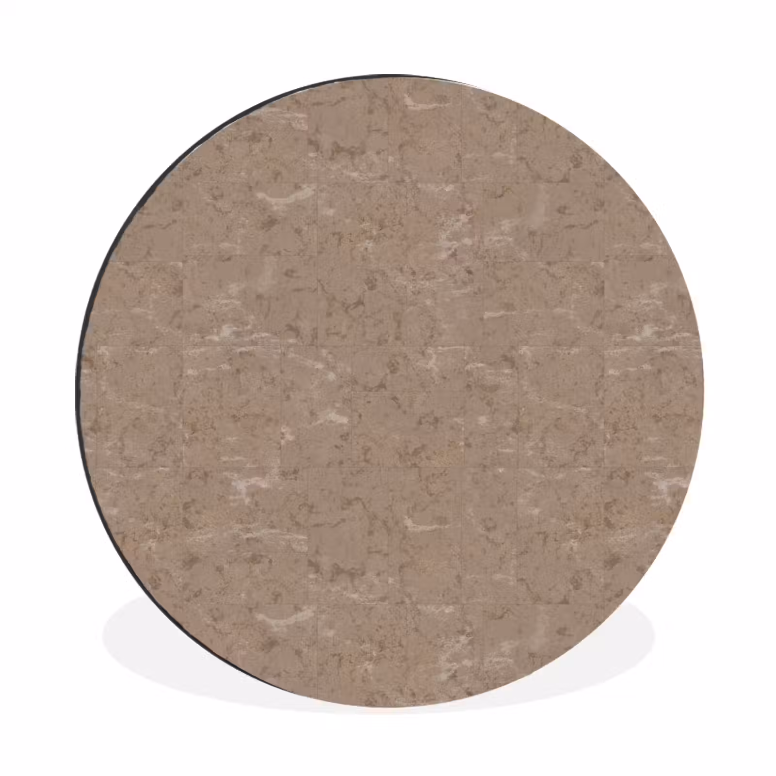 Wandcirkel - Aluminium - Patroon - Kalksteen - Beige — 1