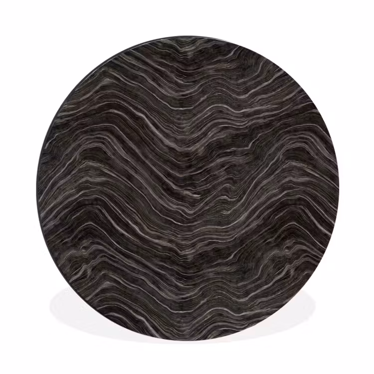 Wandcirkel - Aluminium - Patroon - Contrast - Antraciet — 1