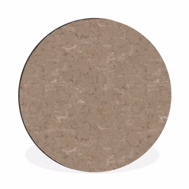 Wandcirkel - Aluminium - Patroon - Kalksteen - Beige — 1