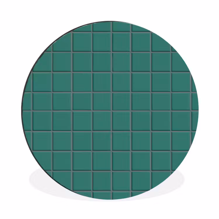 Wandcirkel - Aluminium - Patroon - Patroon - Smaragd — 1