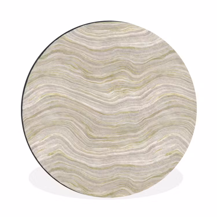 Wandcirkel - Aluminium - Patroon - Sereen - Groen — 1