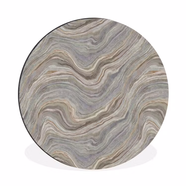 Wandcirkel - Aluminium - Patroon - Sereen - Paars - Groen — 1