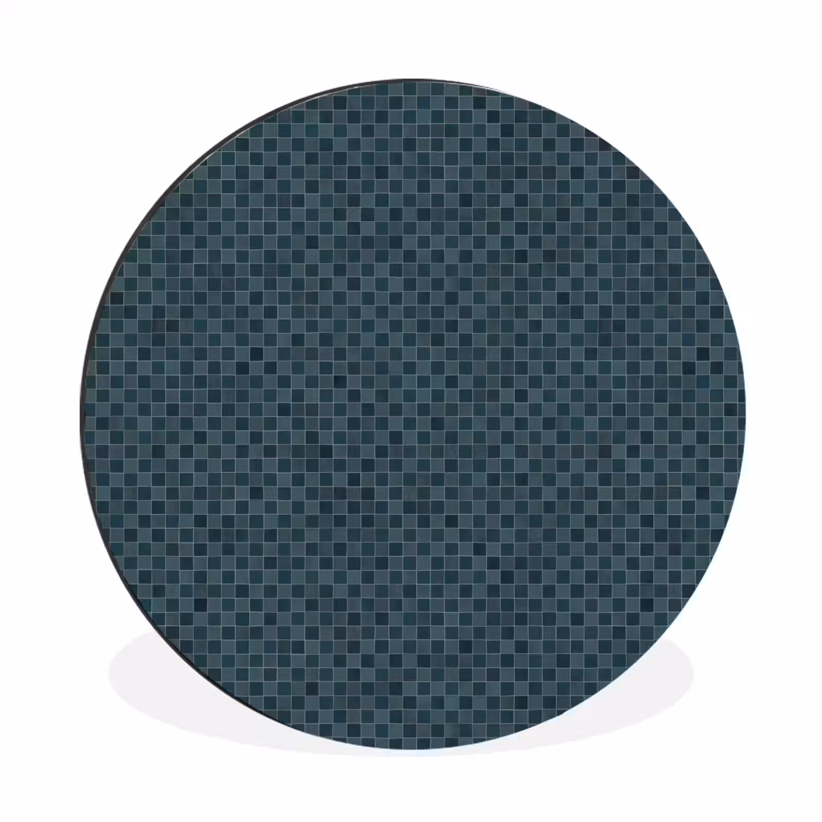 Wandcirkel - Aluminium - Patroon - Mozaïek - Groen — 1