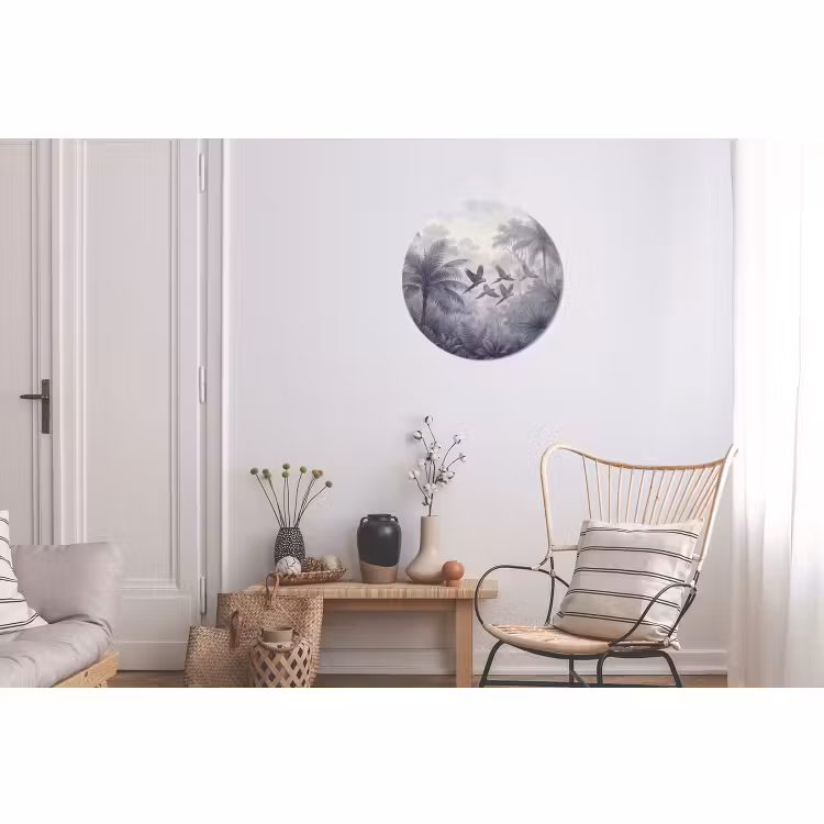 Wandcirkel - Aluminium - Vogel - Vliegend - Jungle - Vintage - Dieren — 2