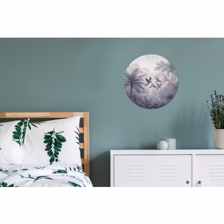 Wandcirkel - Aluminium - Vogel - Vliegend - Jungle - Vintage - Dieren — 4