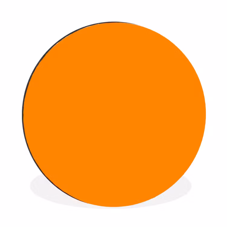 Wandcirkel - Aluminium - Marigold - Glow - Oranje — 1