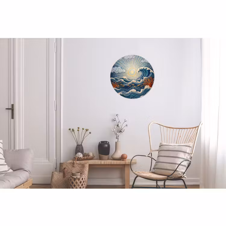 Wandcirkel - Aluminium - Onderwater - Koraal - Vis - Natuur - Kunst — 2