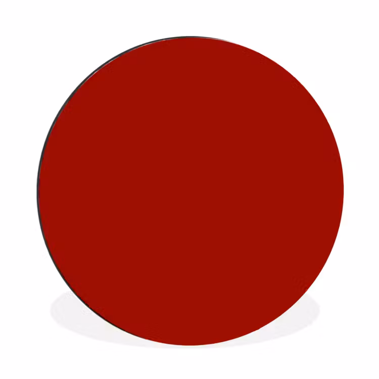 Wandcirkel - Aluminium - Oxblood - Maroon - Rood — 1