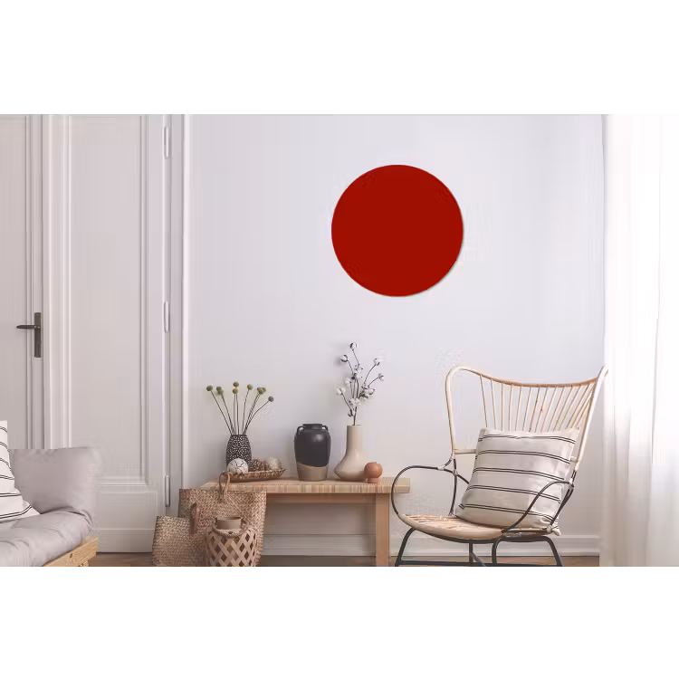 Wandcirkel - Aluminium - Oxblood - Maroon - Rood — 2