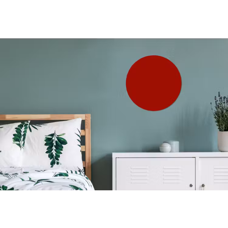 Wandcirkel - Aluminium - Oxblood - Maroon - Rood — 4