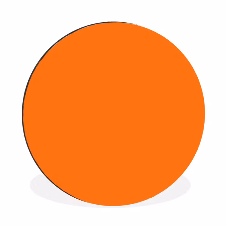 Wandcirkel - Aluminium - Spiced - Pumpkin - Oranje — 1