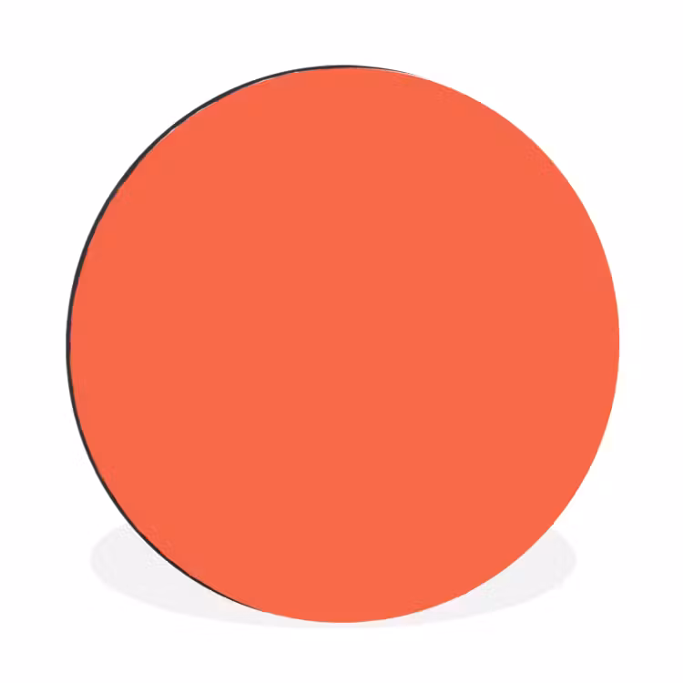 Wandcirkel - Aluminium - Sunset - Salmon - Oranje — 1