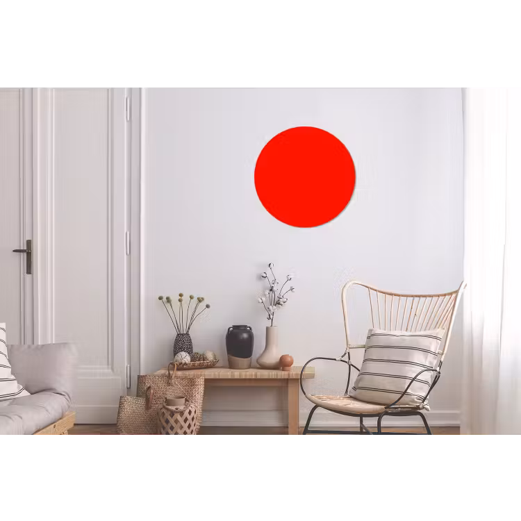 Wandcirkel - Aluminium - Vibrant - Vermilion - Rood — 2