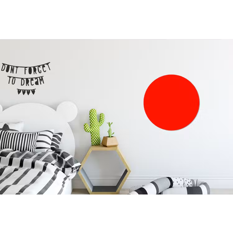 Wandcirkel - Aluminium - Vibrant - Vermilion - Rood — 5