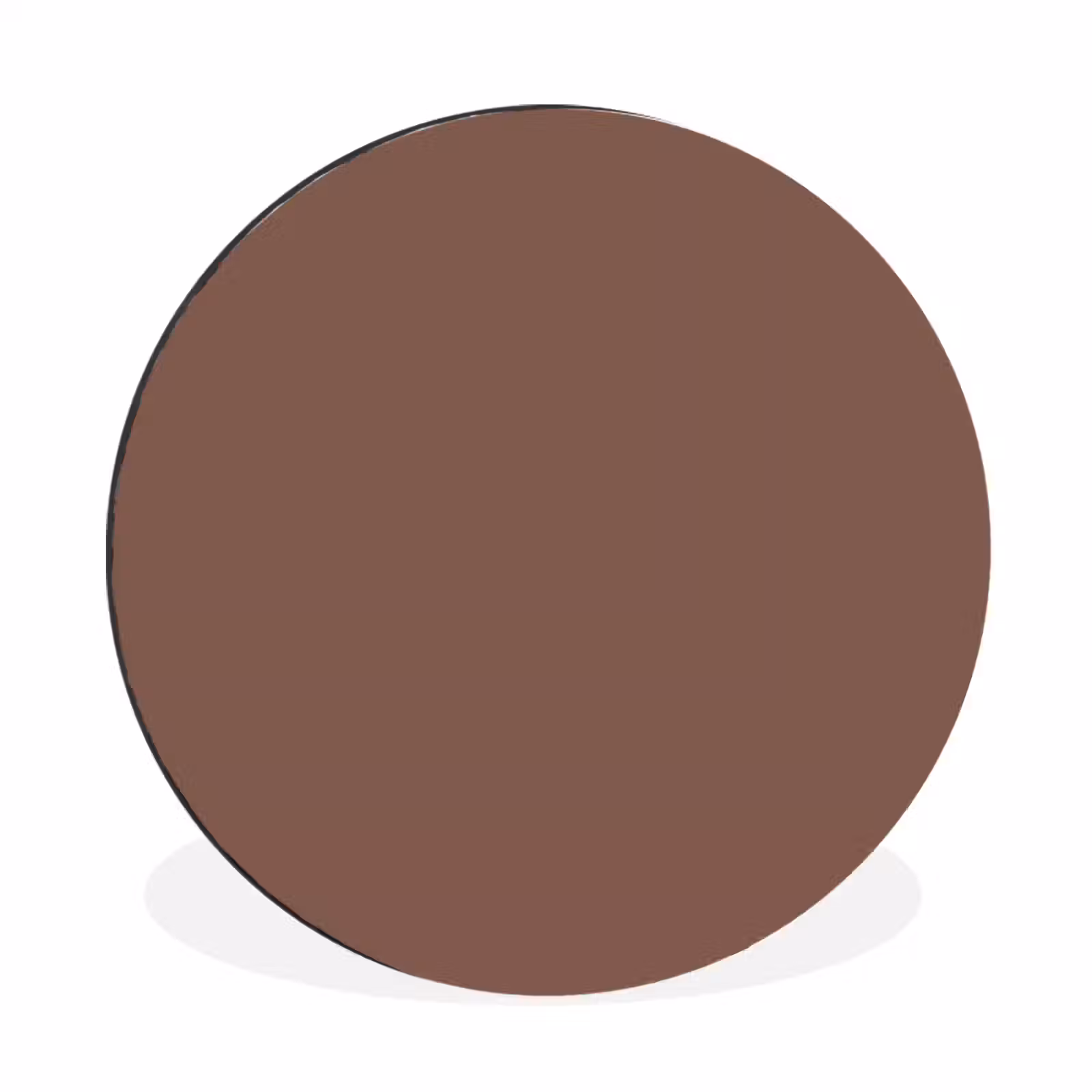 Wandcirkel - Aluminium - Muted - Chestnut - Bruin — 1