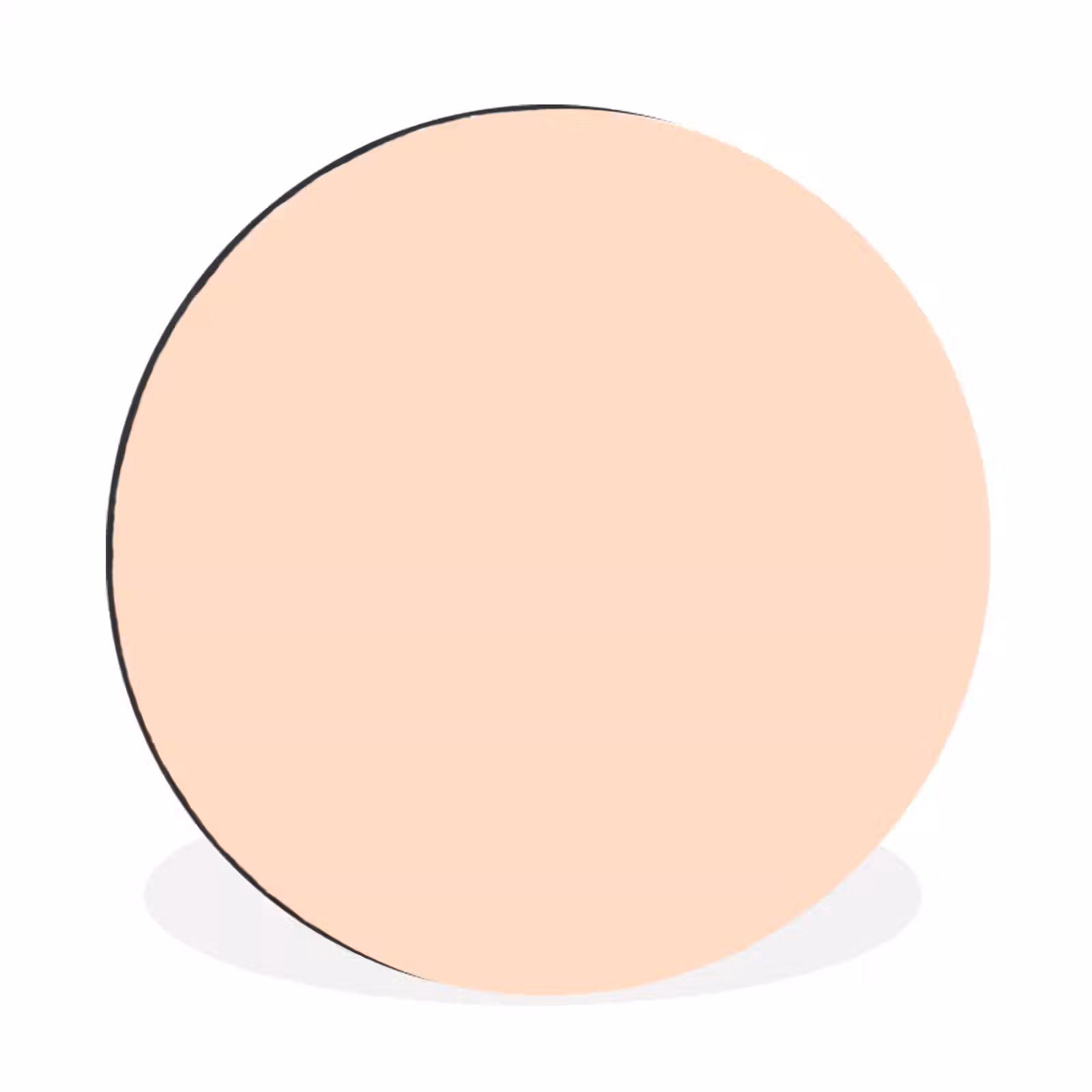 Wandcirkel - Aluminium - Pale - Peach - Nude — 1