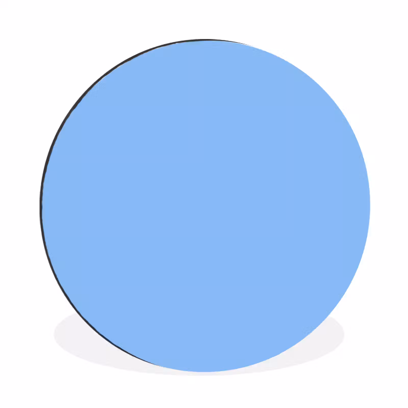 Wandcirkel - Aluminium - Sky - Glow - Blauw — 1