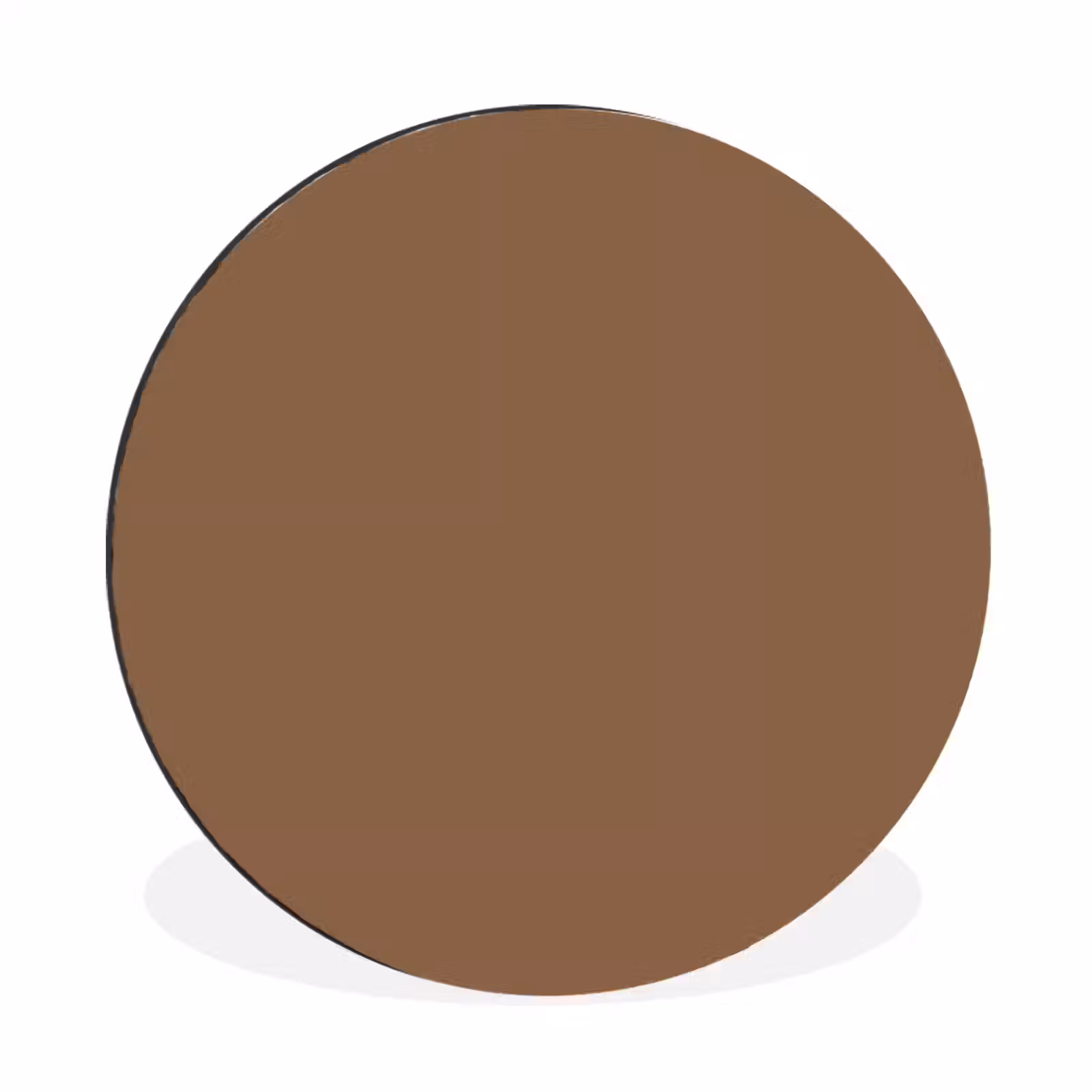 Wandcirkel - Aluminium - Soft - Walnut - Bruin — 1
