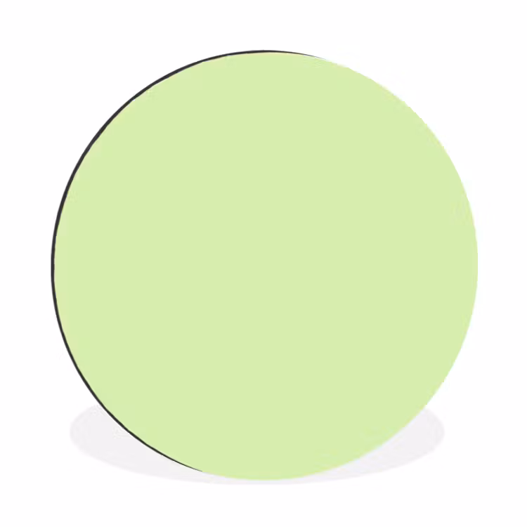 Wandcirkel - Aluminium - Light - Lime - Groen — 1