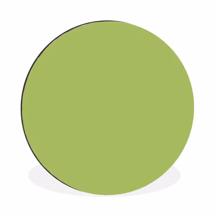 Wandcirkel - Aluminium - Lime - Glow - Groen — 1