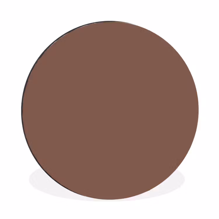 Wandcirkel - Aluminium - Muted - Chestnut - Bruin — 1