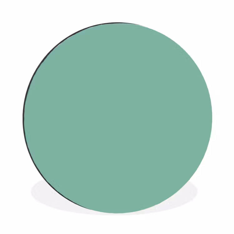 Wandcirkel - Aluminium - Ocean - Jade - Groen — 1