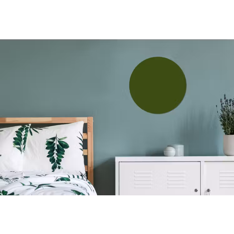 Wandcirkel - Aluminium - Olive - Drab - Groen — 4